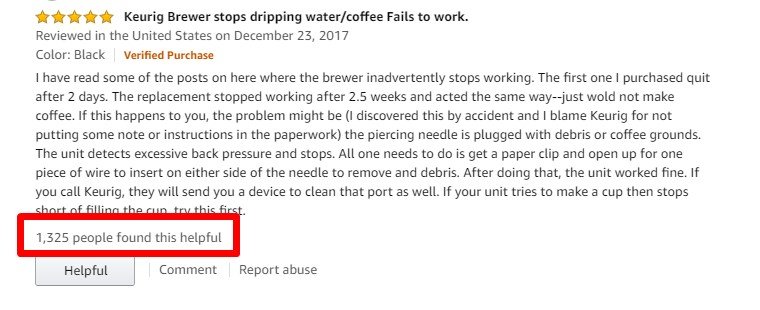 Amazon Helpful Votes